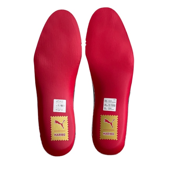 Puma x Haribo Suede Big Kid's Sz 6.5 C Red Gold Casual Athletic Stylish Sneakers - Picture 11 of 11